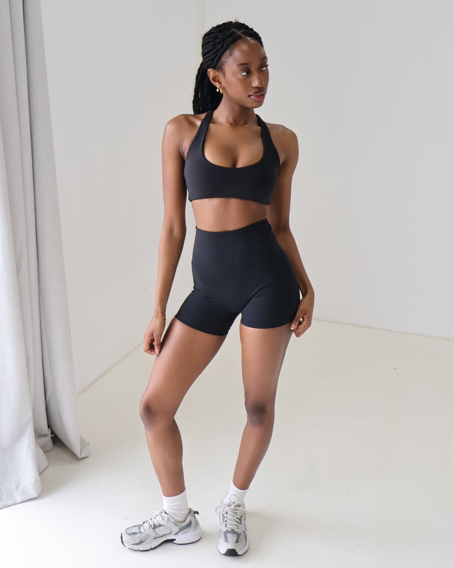 Power Shorts Mini 4-inch Black