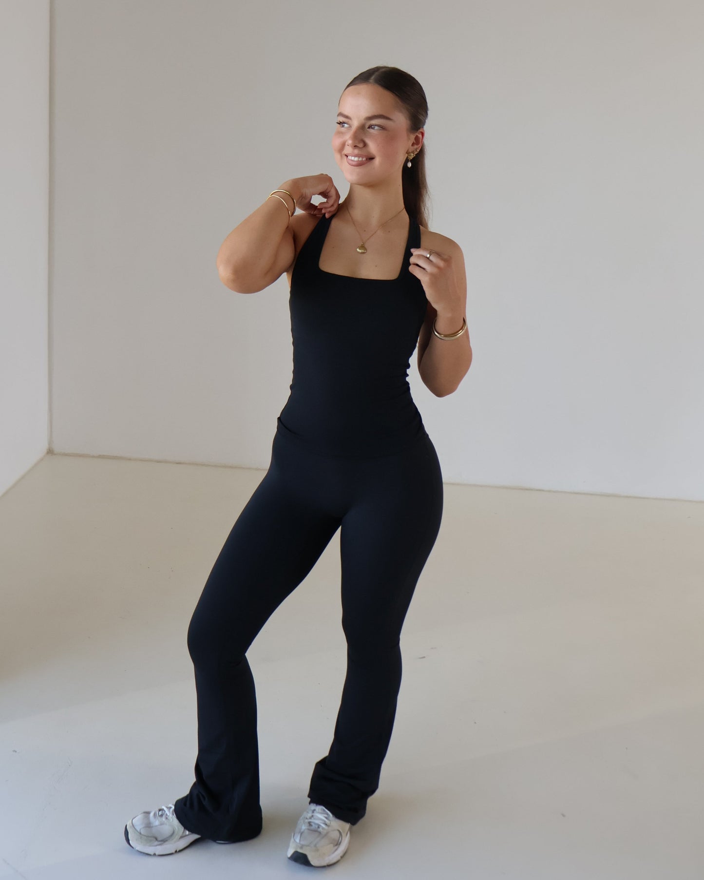 Active Racer Singlet - Black