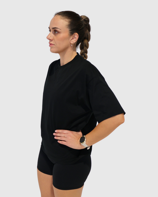Oversized Boxy Track Tee