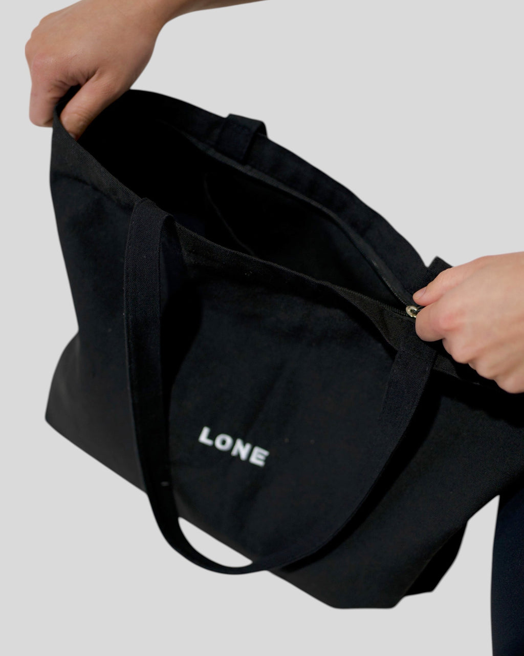 Zip Tote Bag | Black