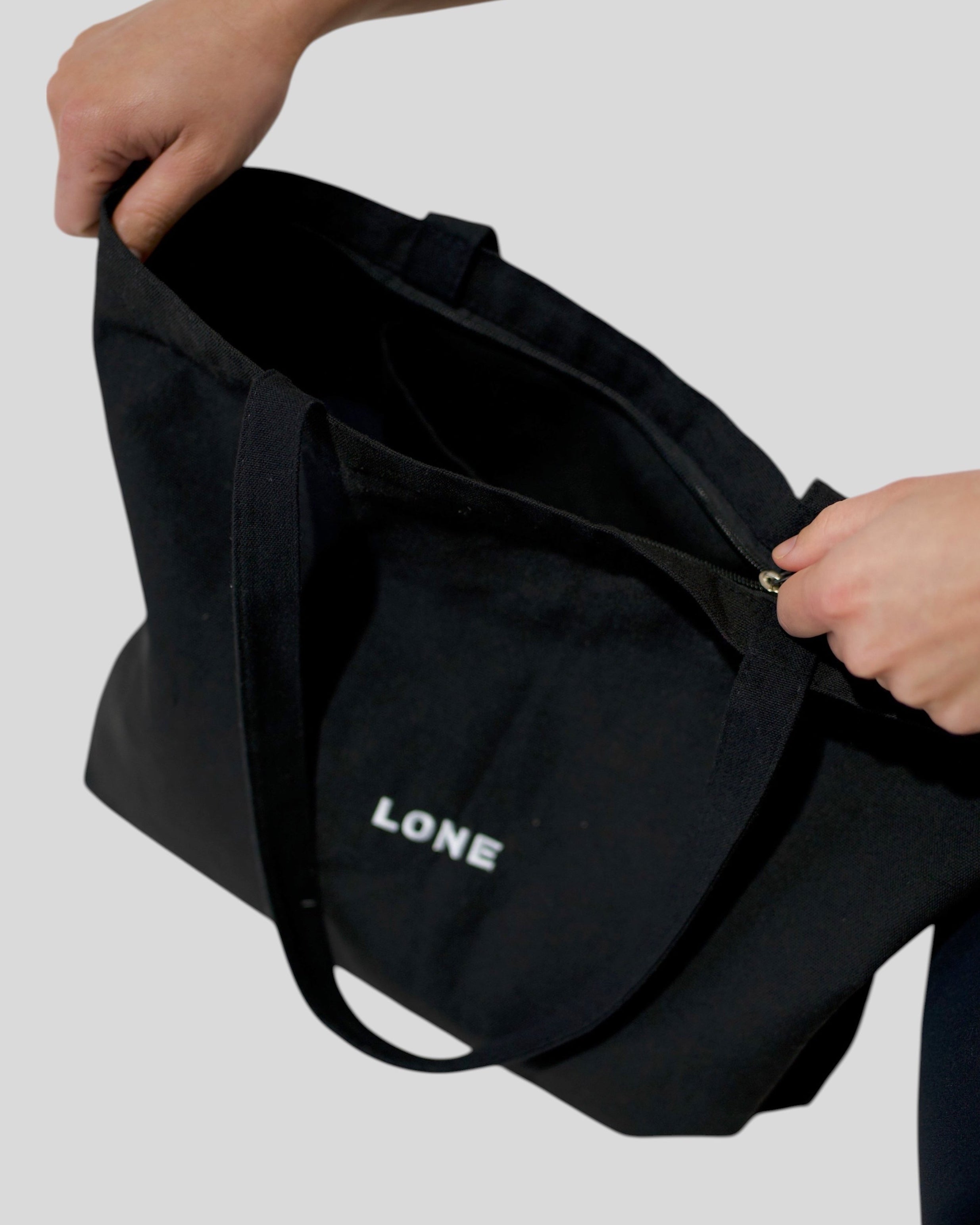 Zip Tote Bag | Black