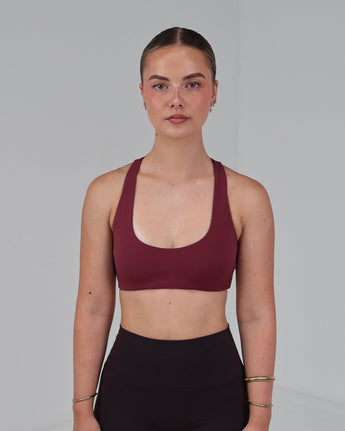 Racer Sports Bra | Dusty Rose
