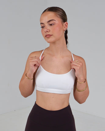 Performance Sports Bra | White