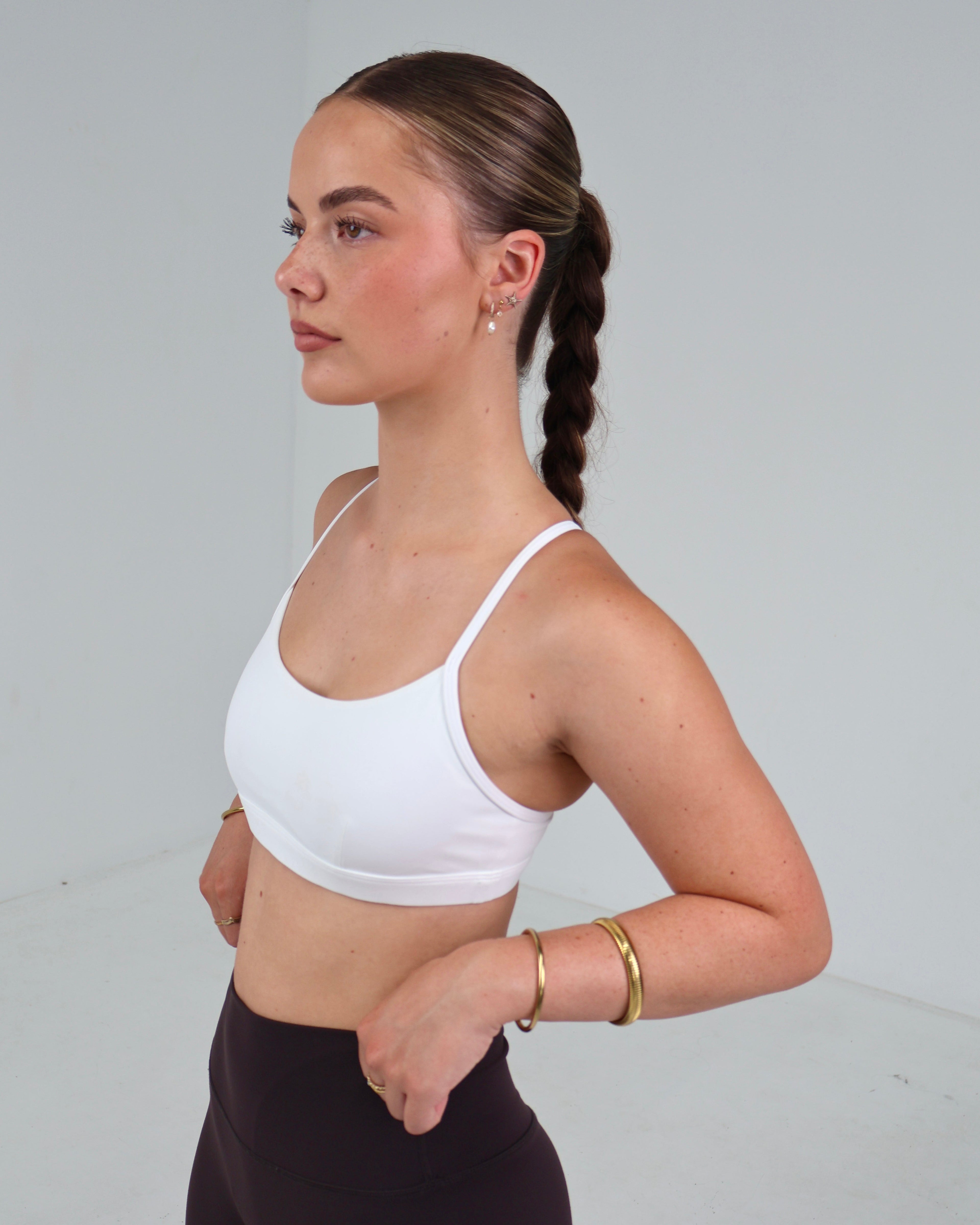 Performance Sports Bra | White