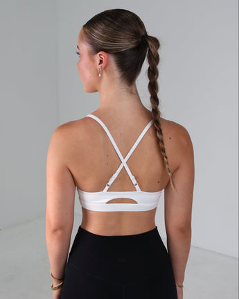 Performance Sports Bra | White