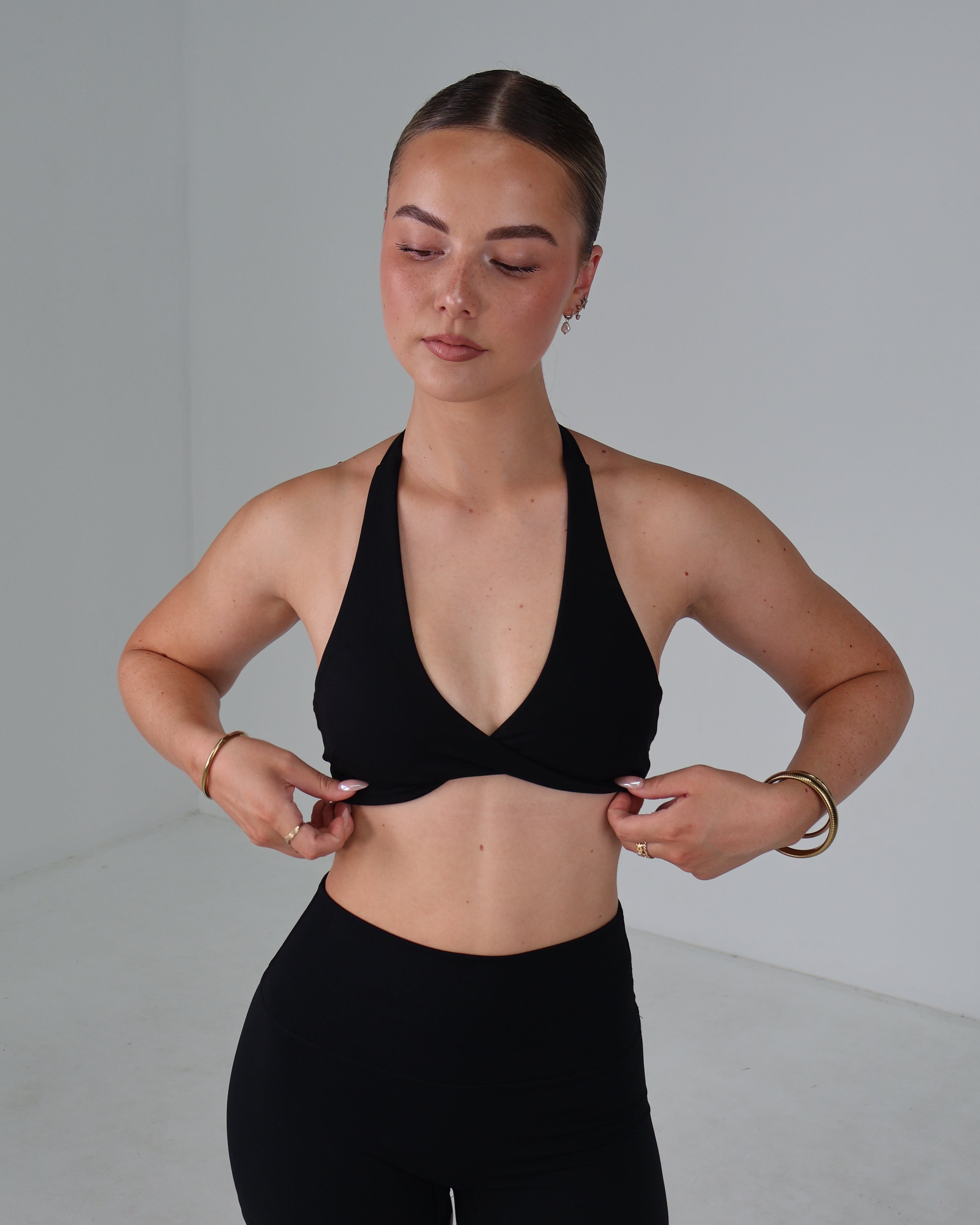 Twist Sports Bra | Black