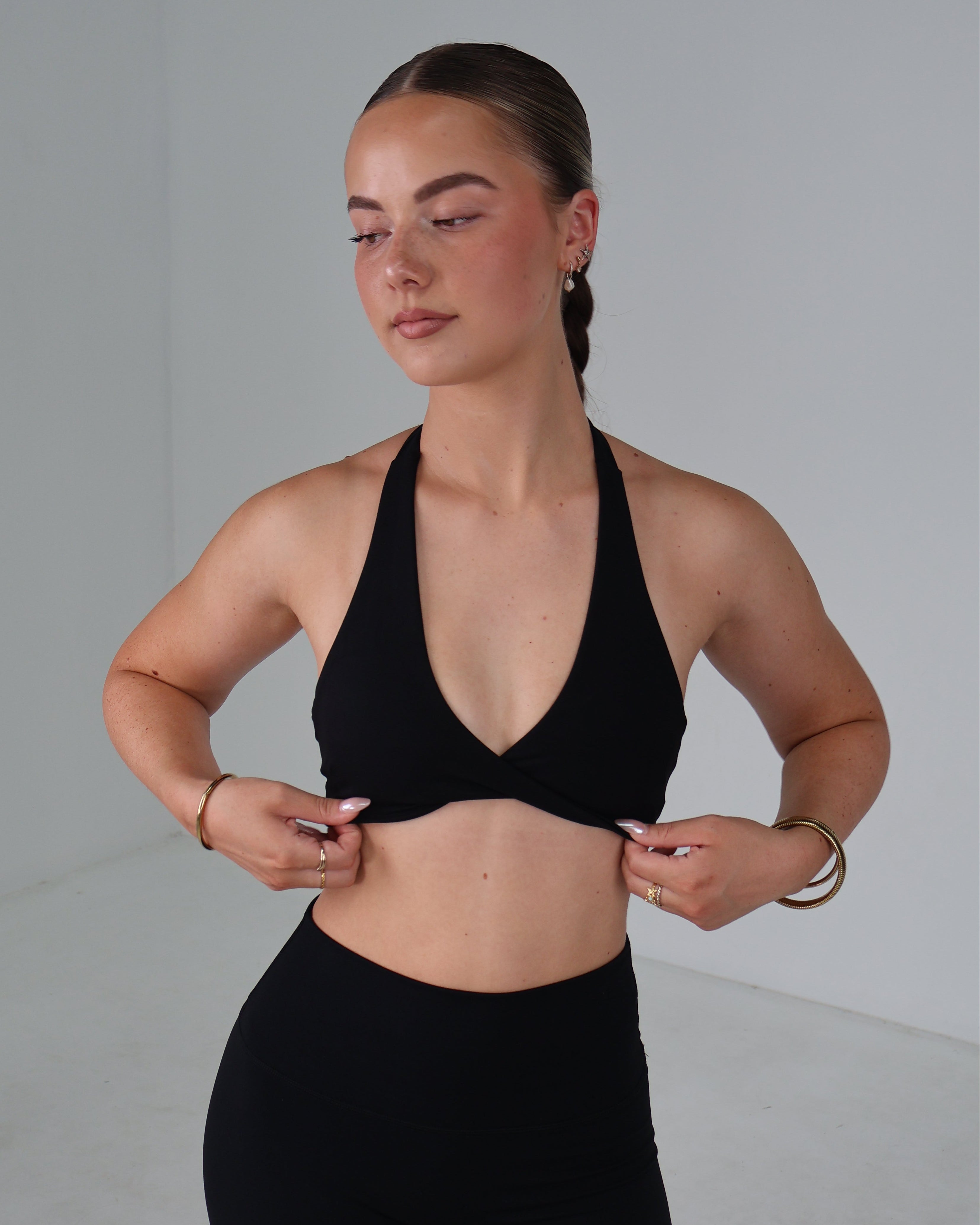 Twist Sports Bra | Black