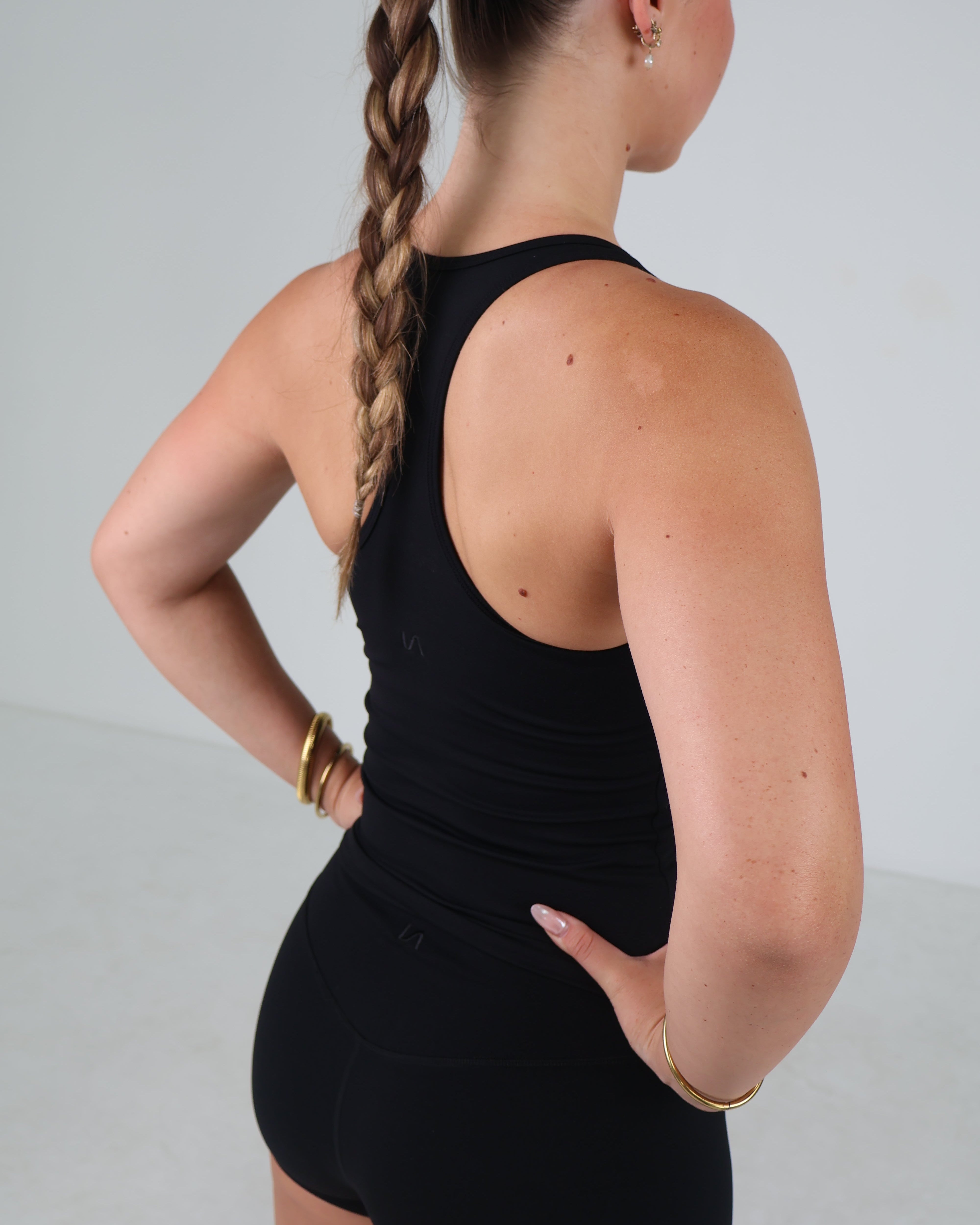 Active Racer Singlet | Black