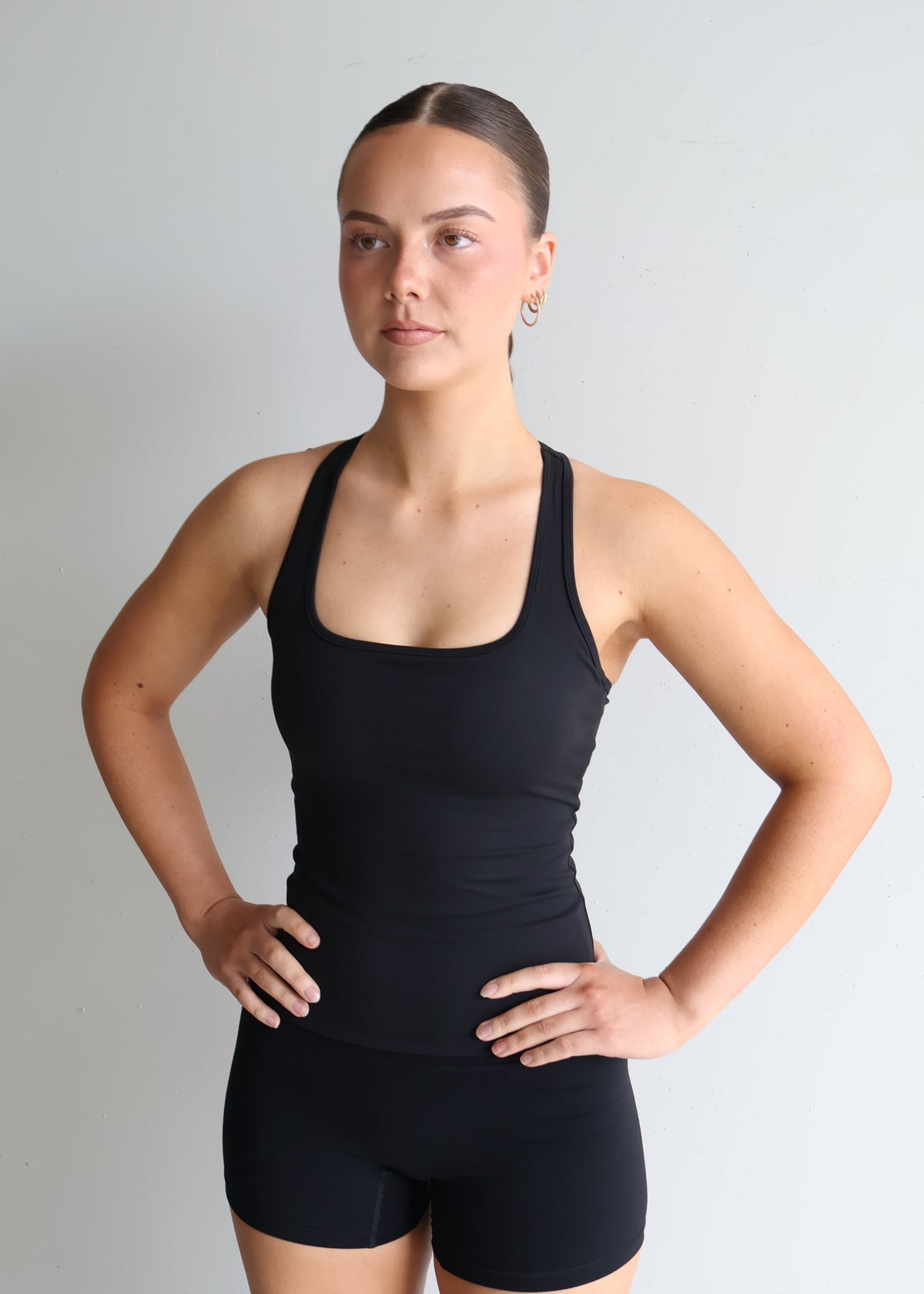 Active Racer Singlet | Black