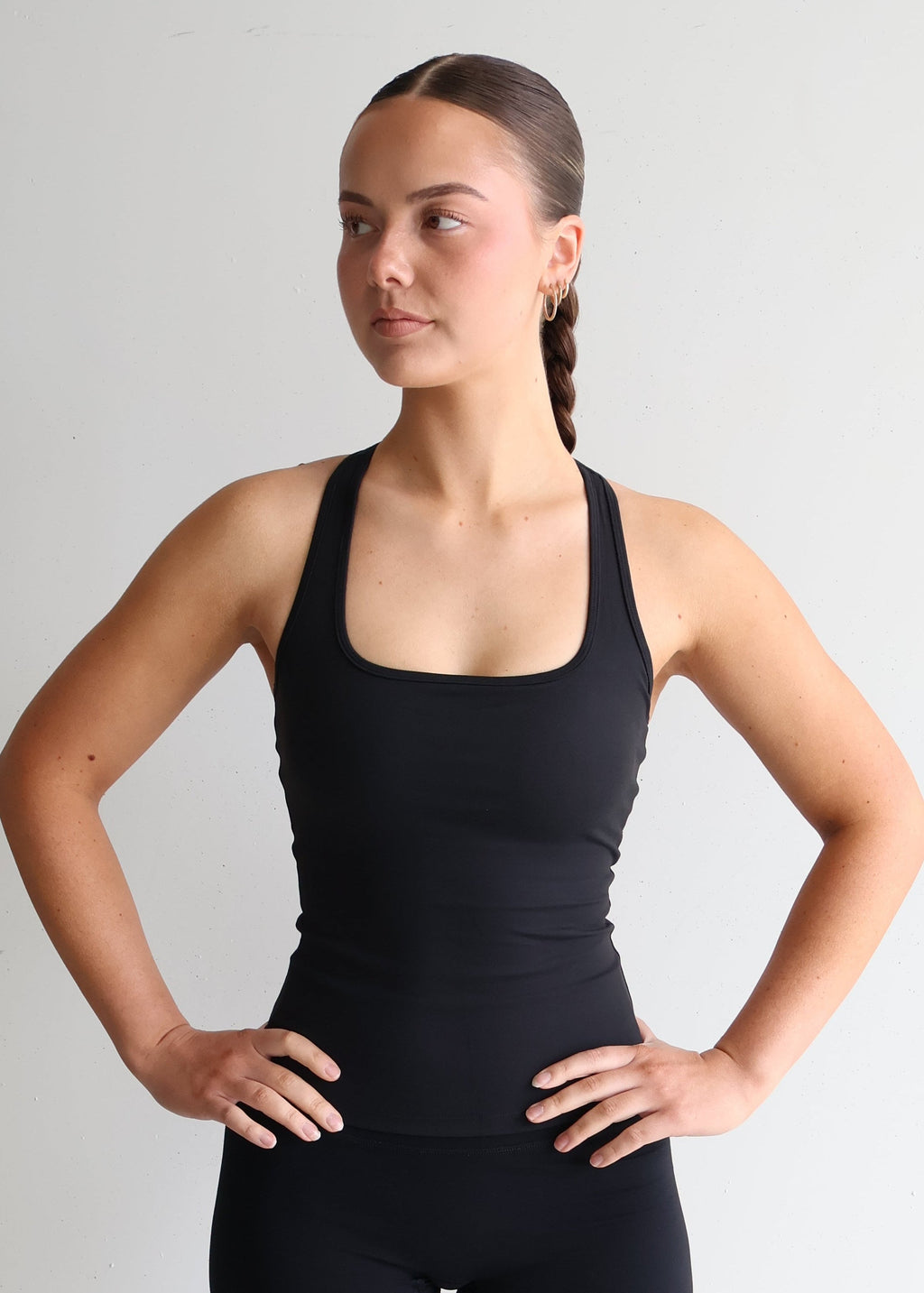 Active Racer Singlet | Black