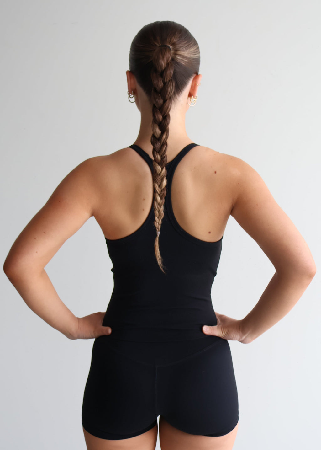 Ribbed Tank | Black