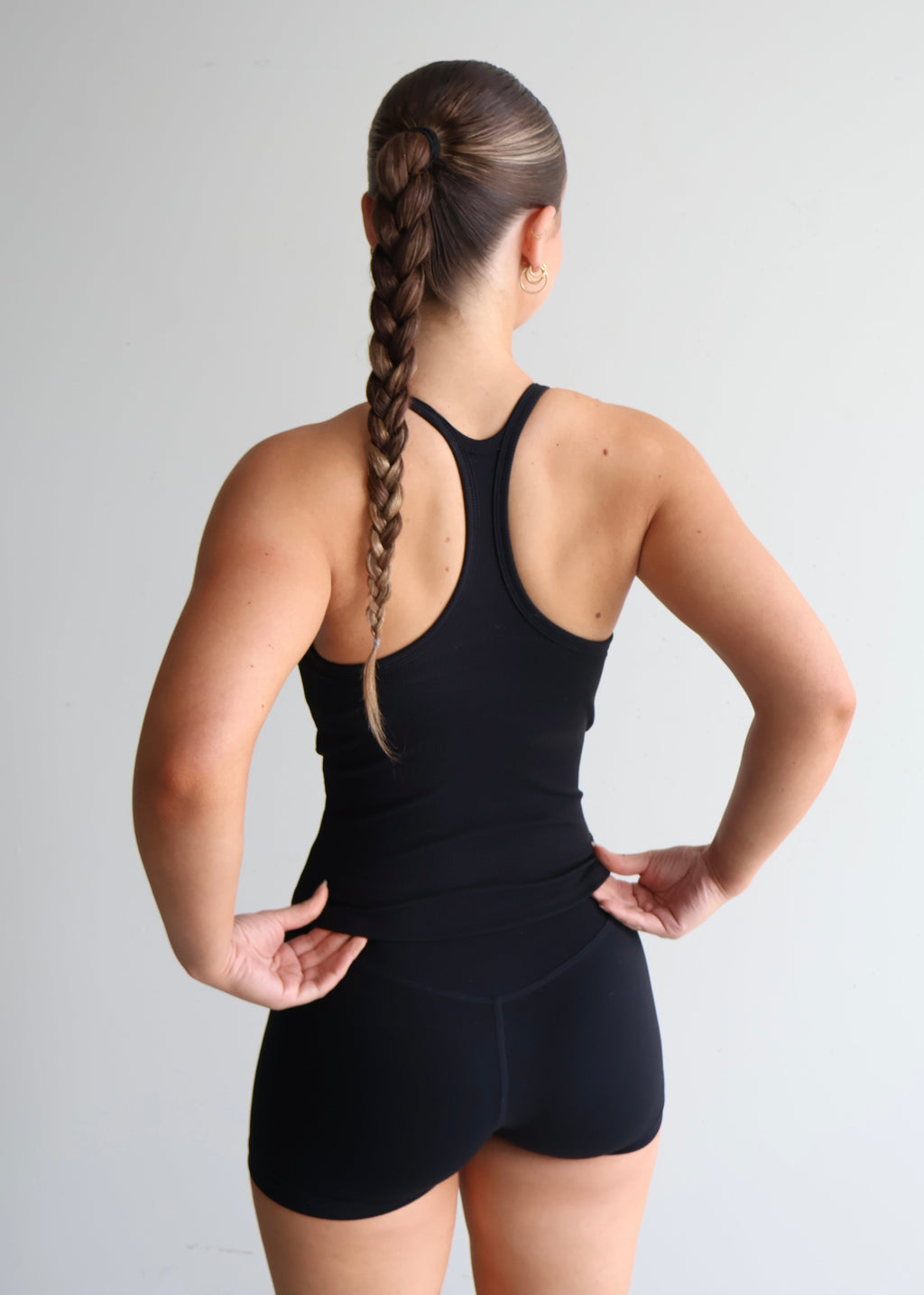 Ribbed Tank | Black