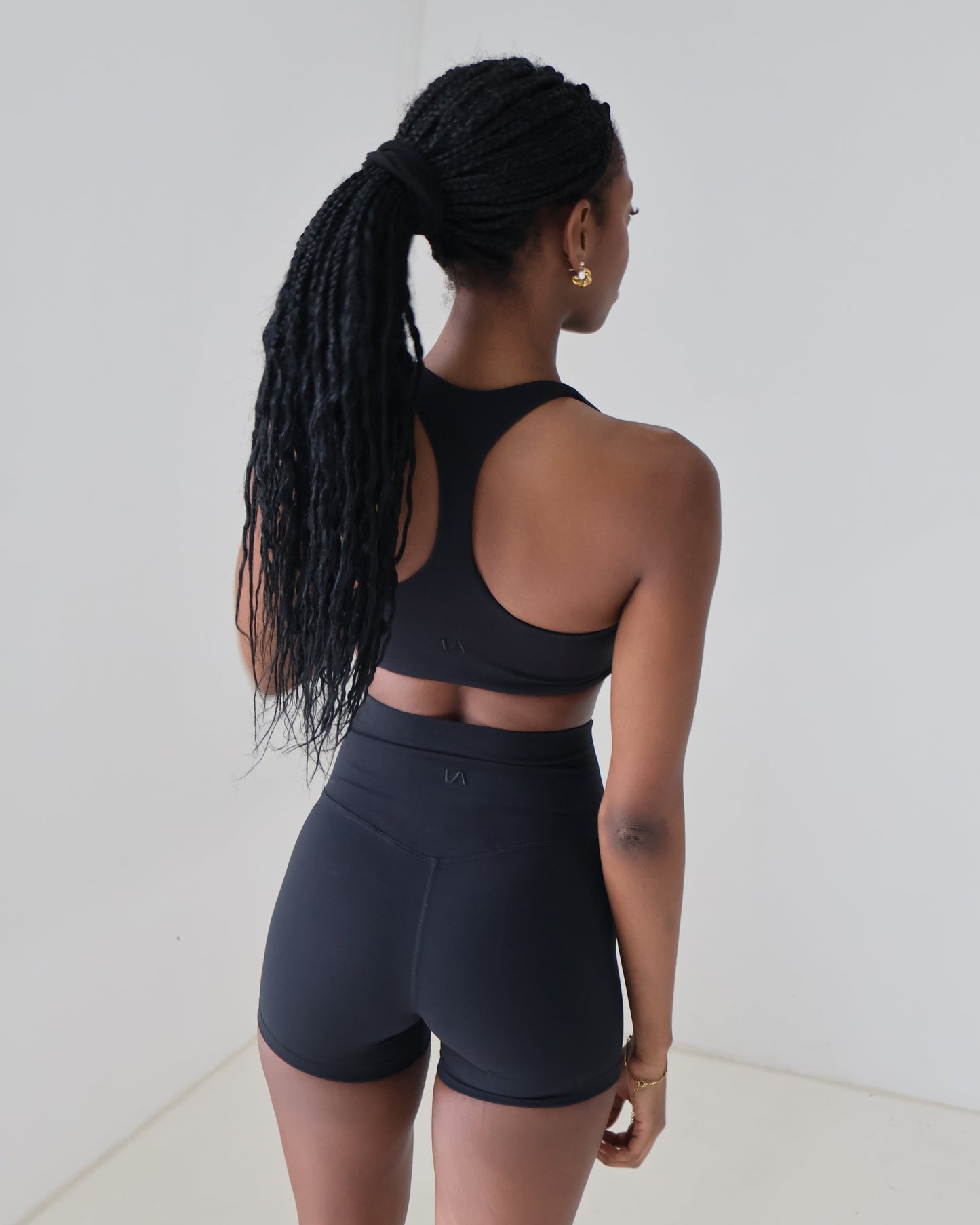 Power Shorts Mini 4-inch Black