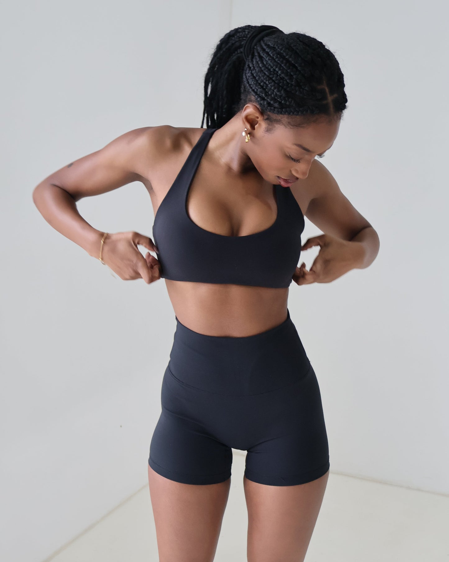 Power Shorts Mini 4-inch Black