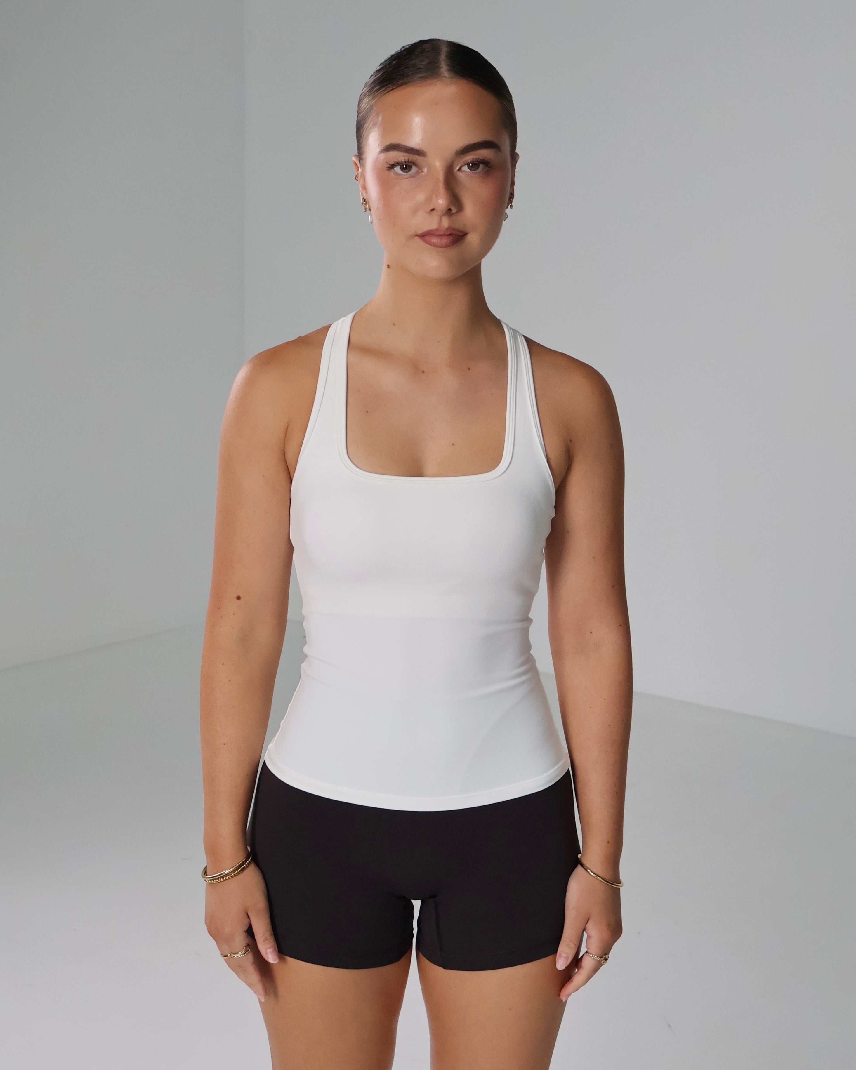 Active Racer Singlet | White