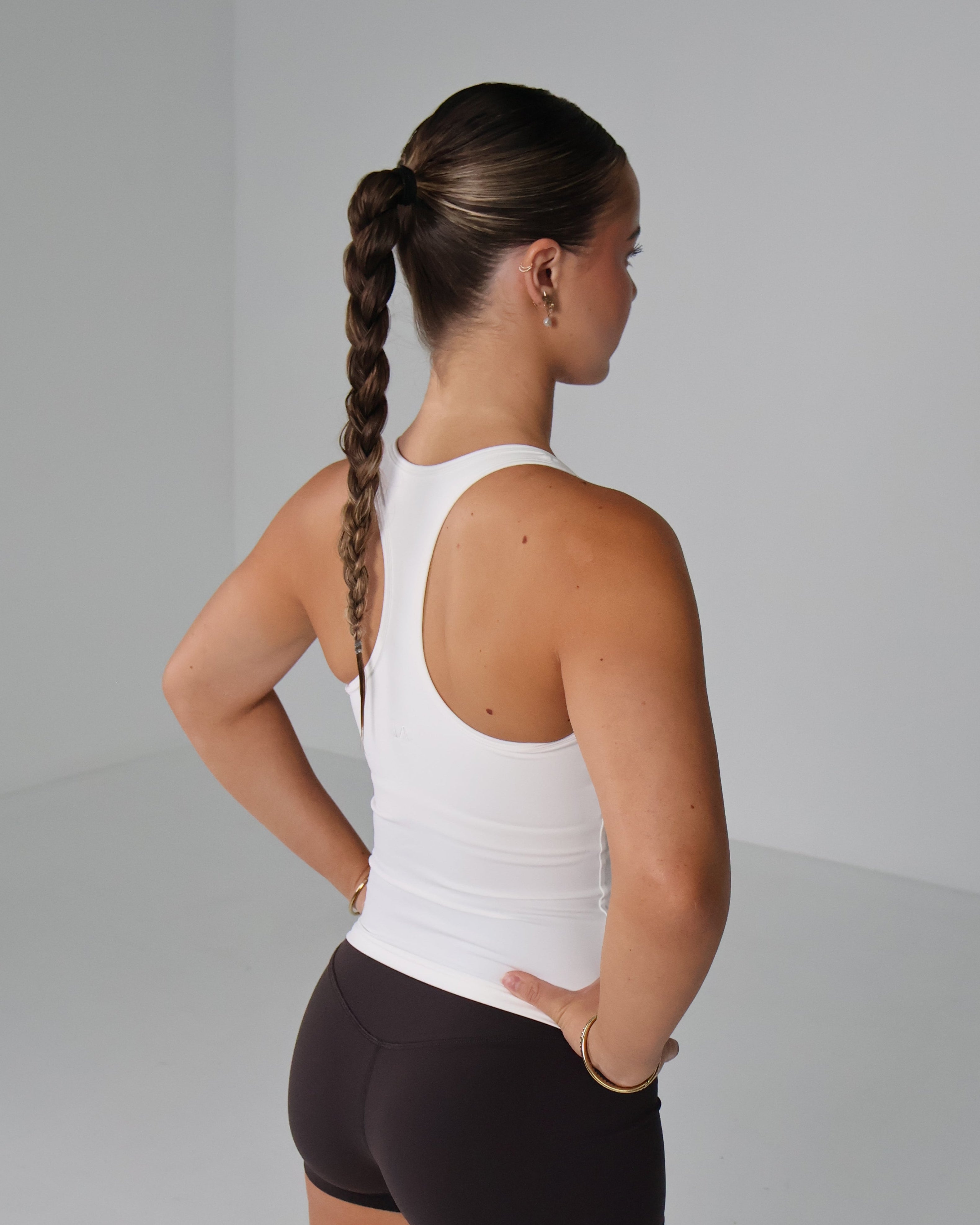 Active Racer Singlet | White