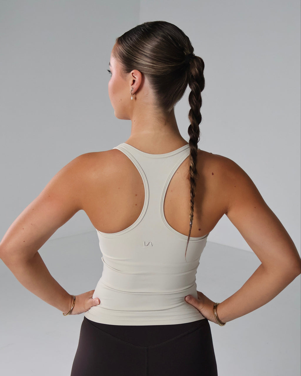 Active Racer Singlet | Beige