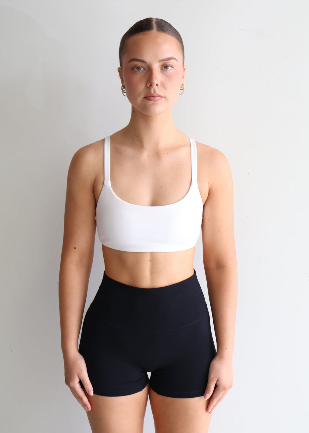 Perform Sports Bra | White