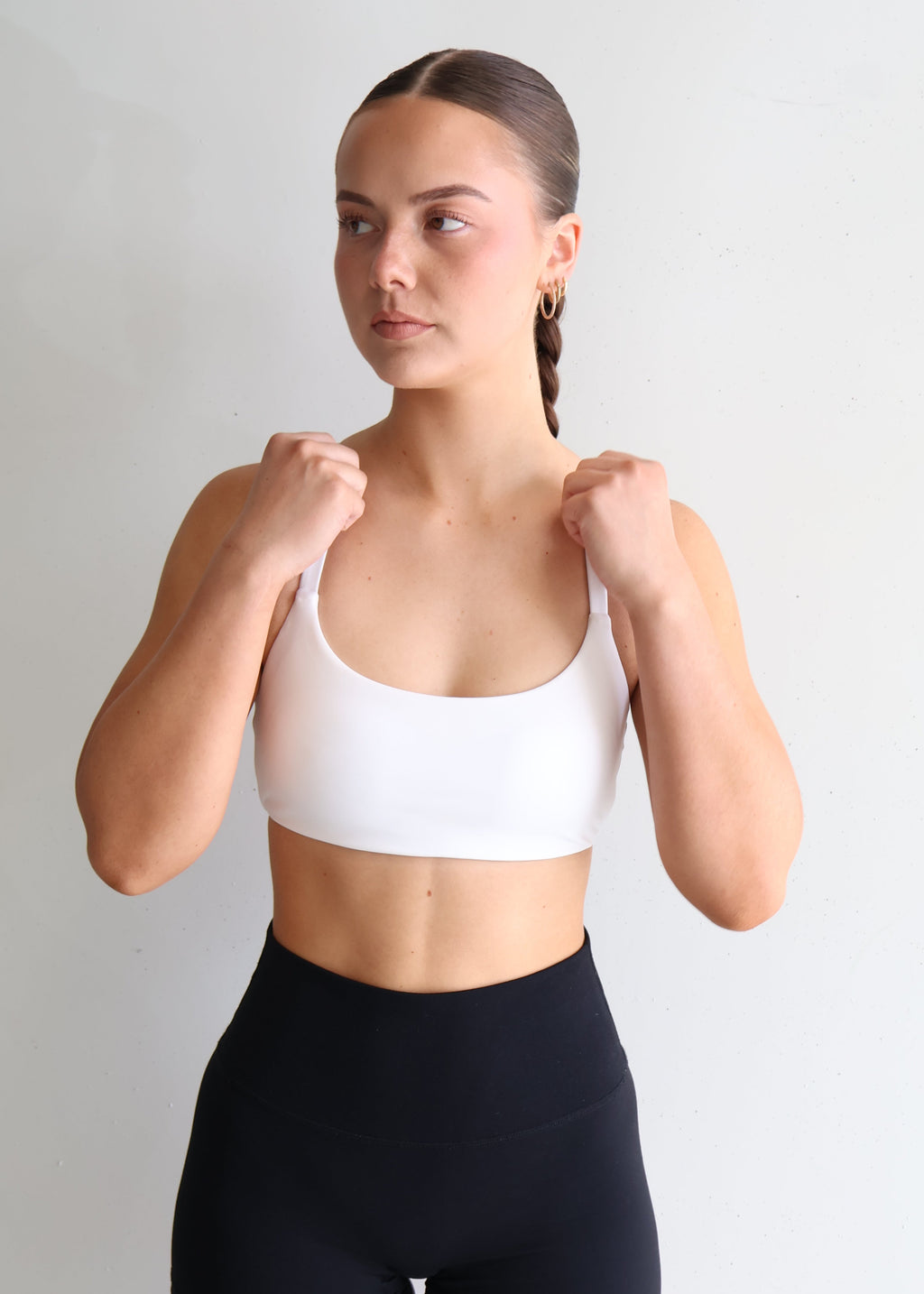 Perform Sports Bra | White