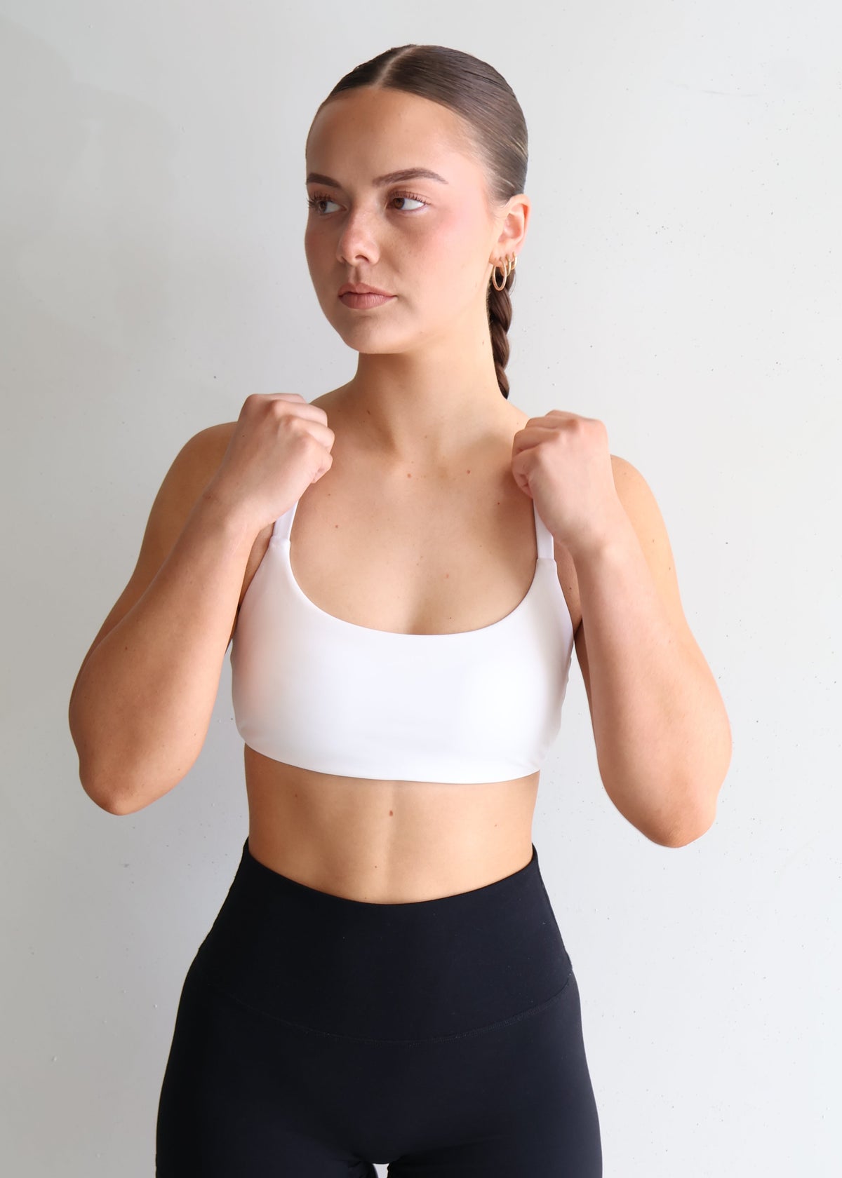 Perform Sports Bra | White