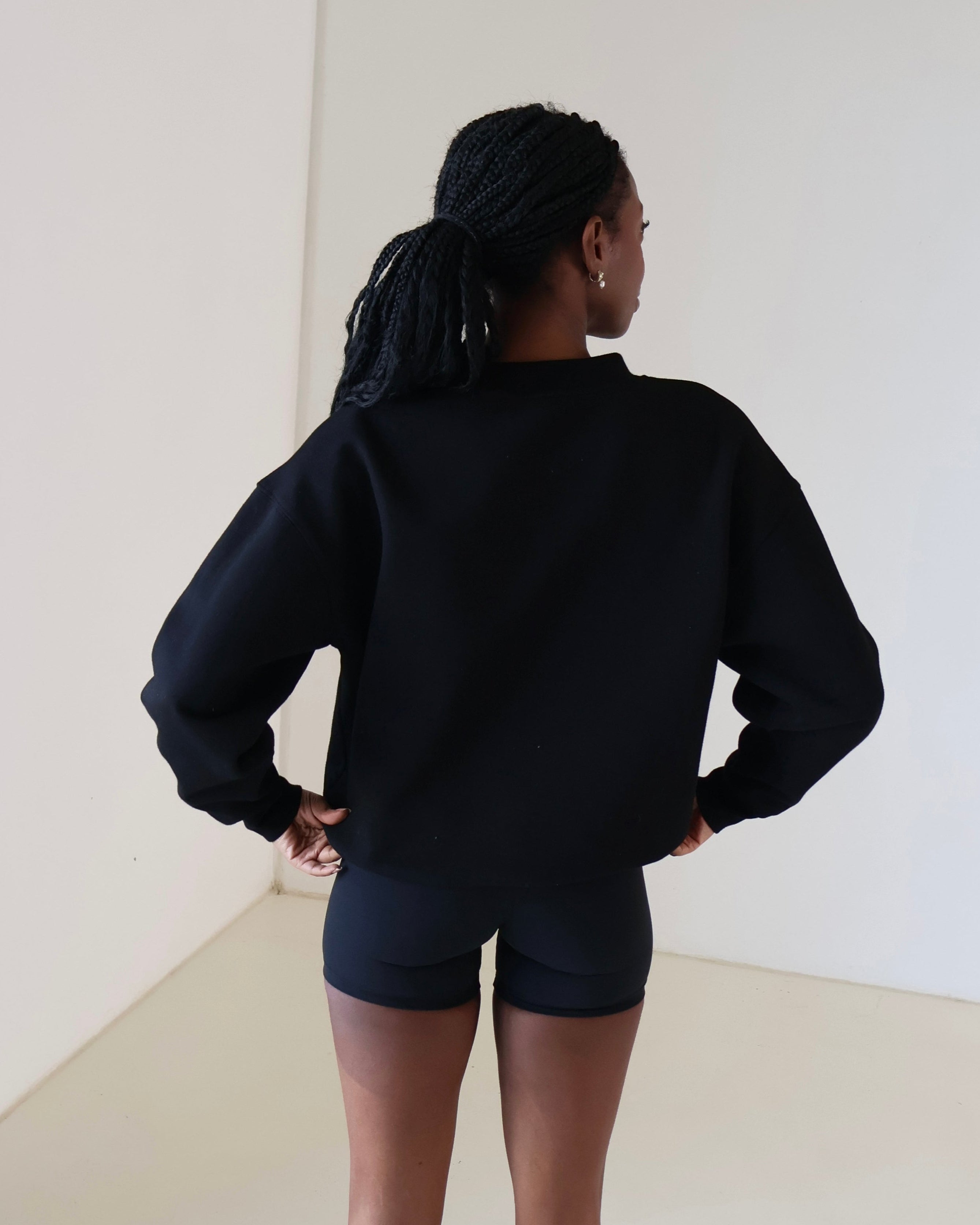 Crew Neck Jumper | Black