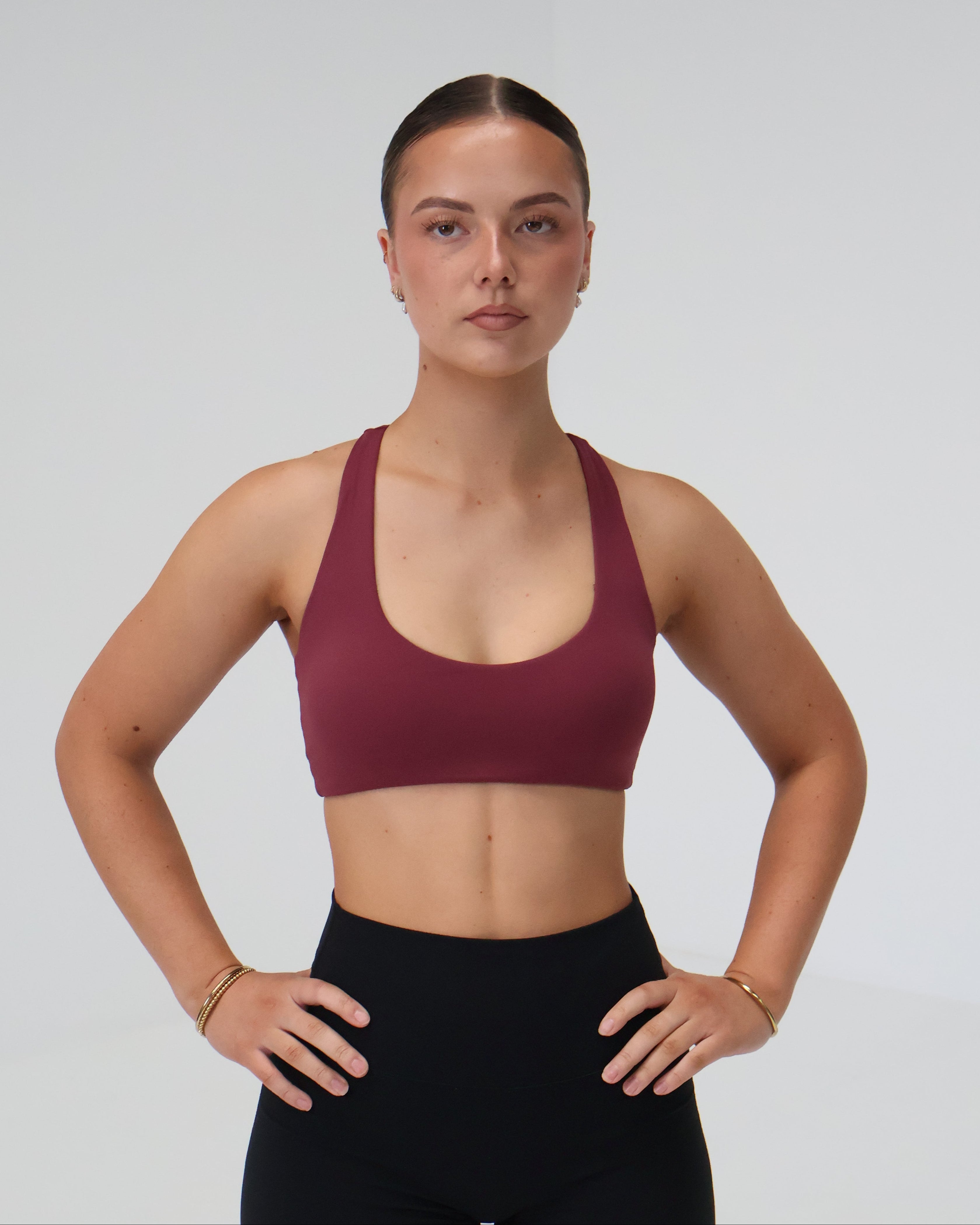 Racer Sports Bra | Dusty Rose