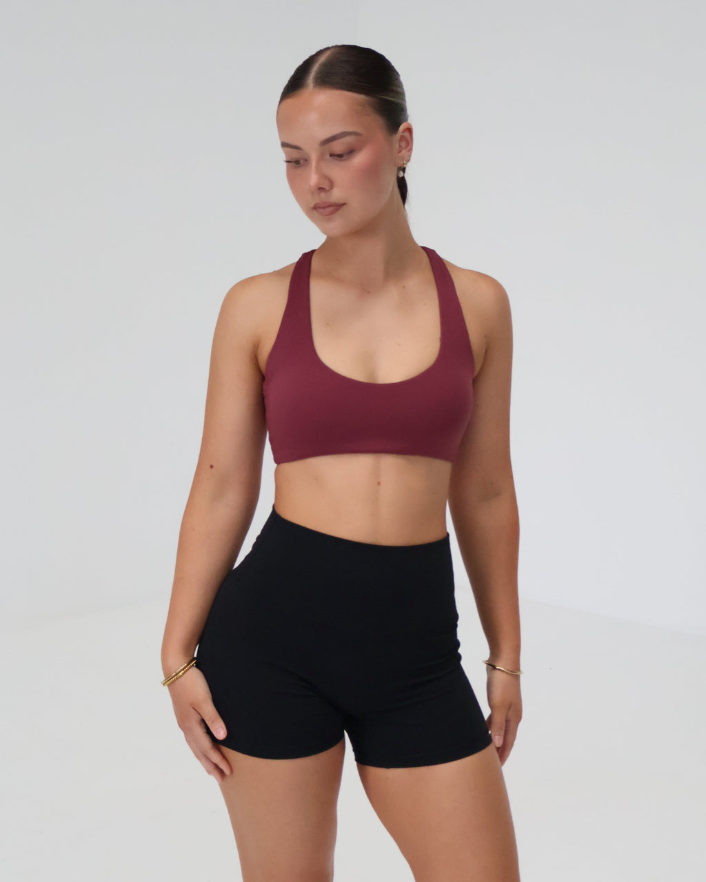 Racer Sports Bra | Dusty Rose