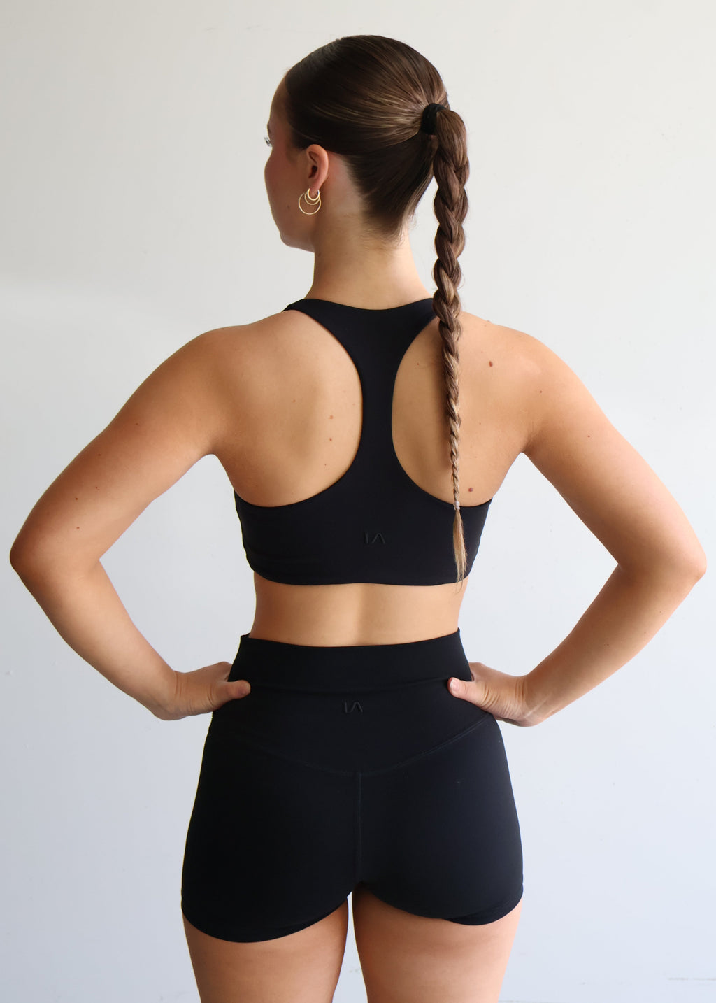 Racer Sports Bra | Black