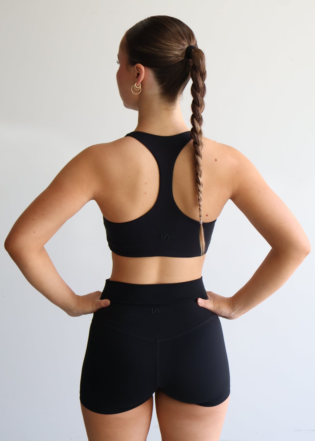 Racer Sports Bra | Black