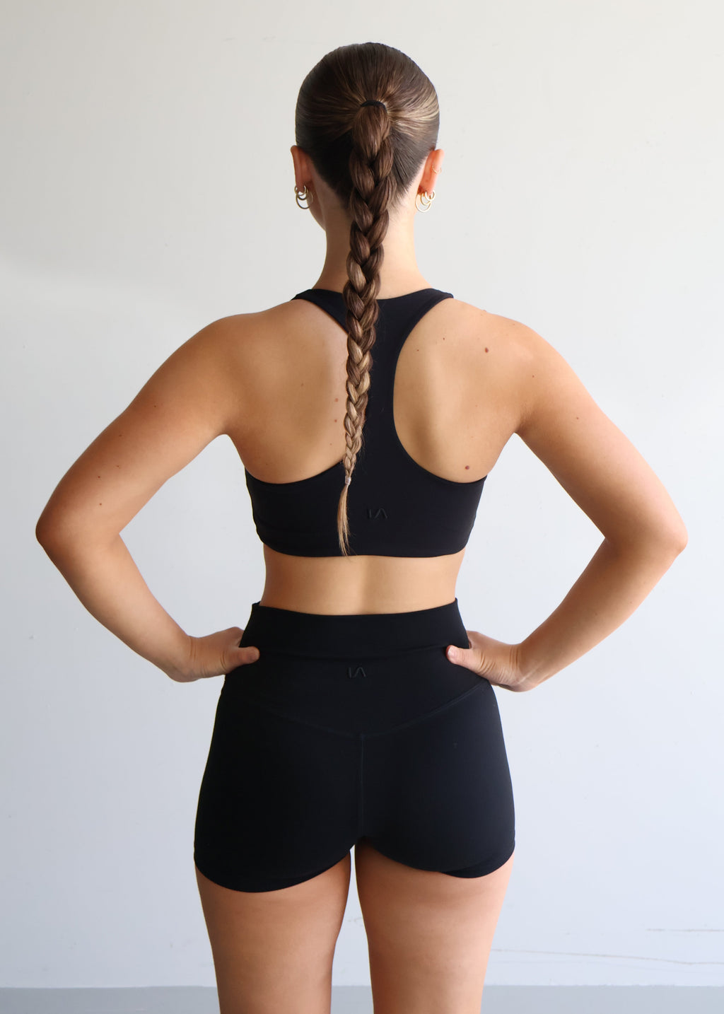 Racer Sports Bra | Black