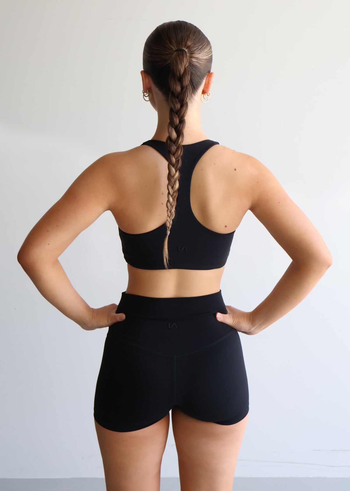 Racer Sports Bra | Black