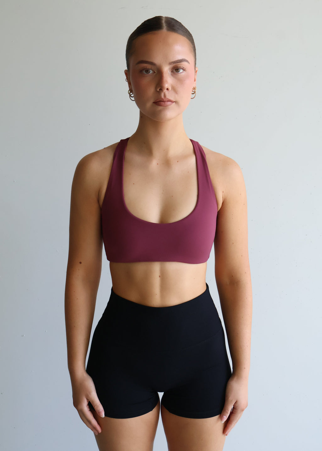 Racer Sports Bra | Dusty Rose