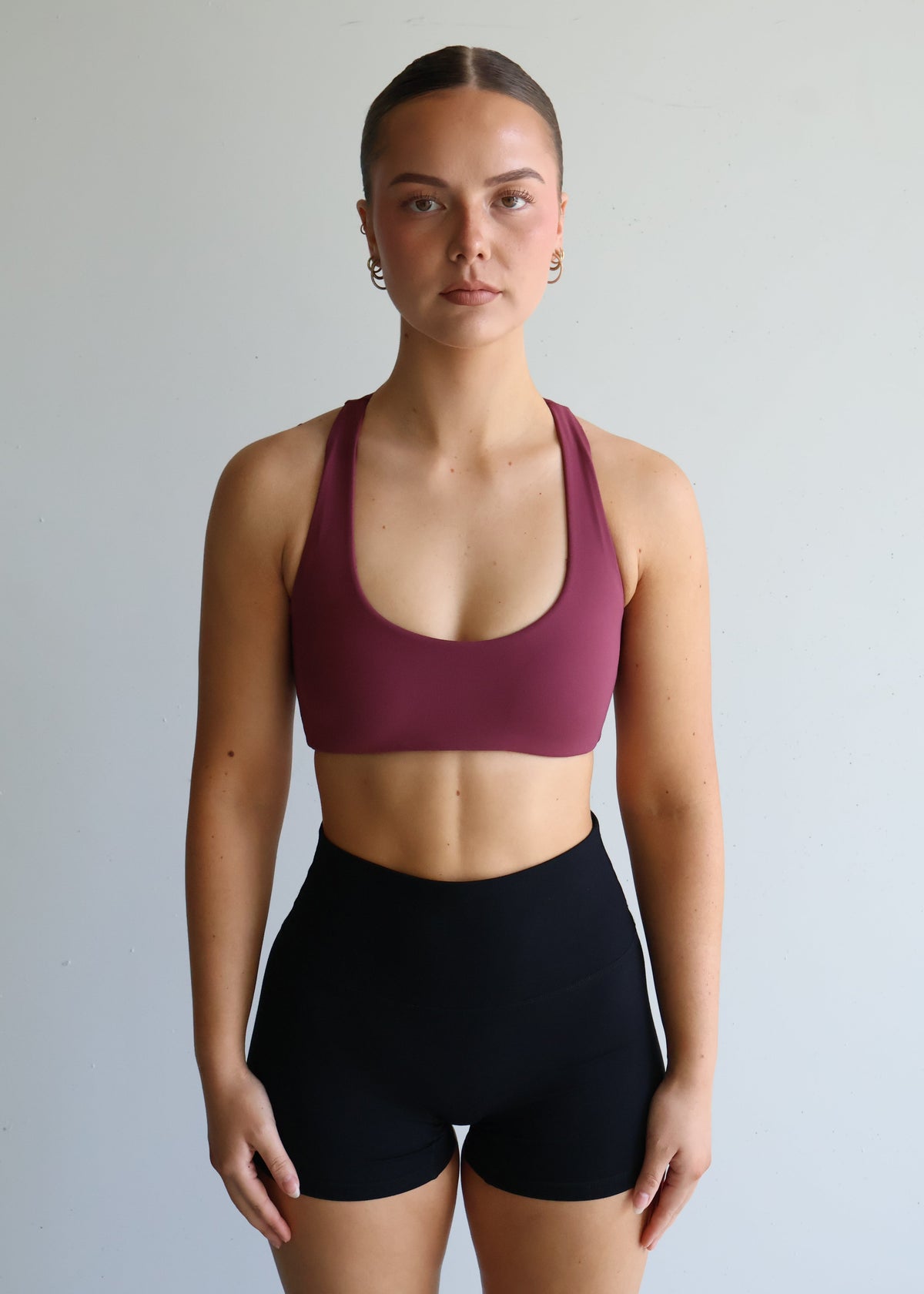 Racer Sports Bra | Dusty Rose
