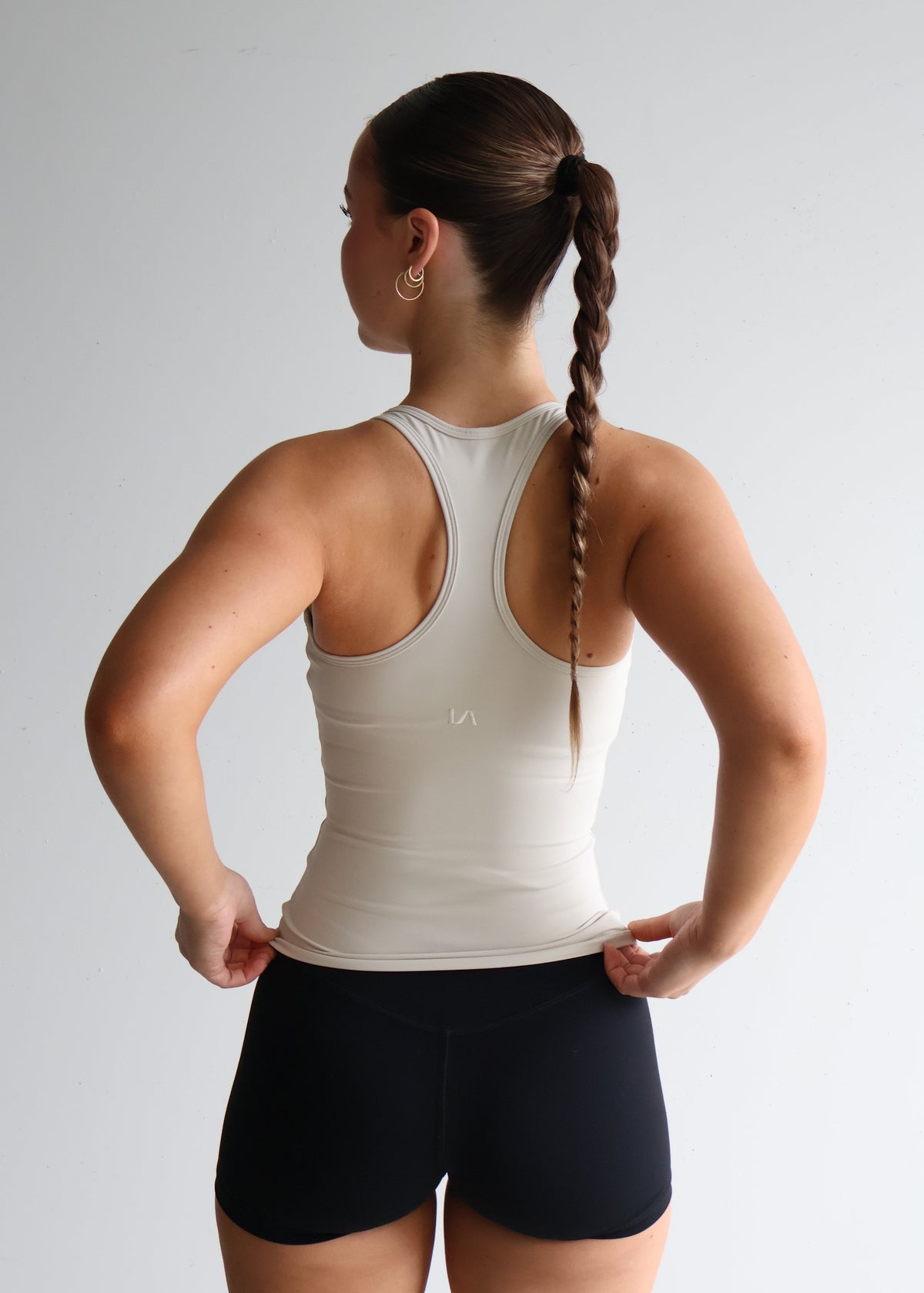 Active Racer Singlet | Beige