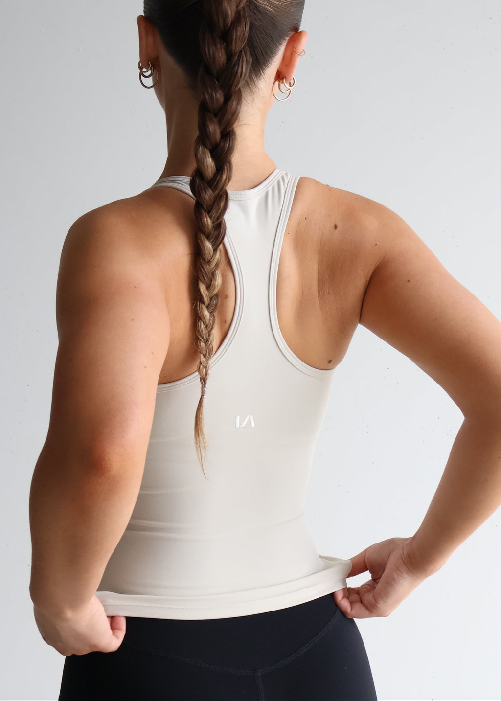 Active Racer Singlet | Beige