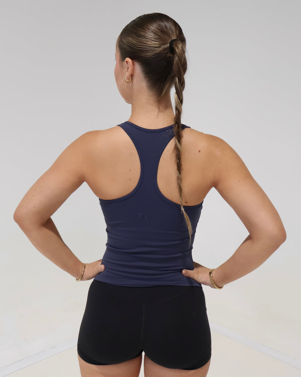 Active Racer Singlet | Steel Blue