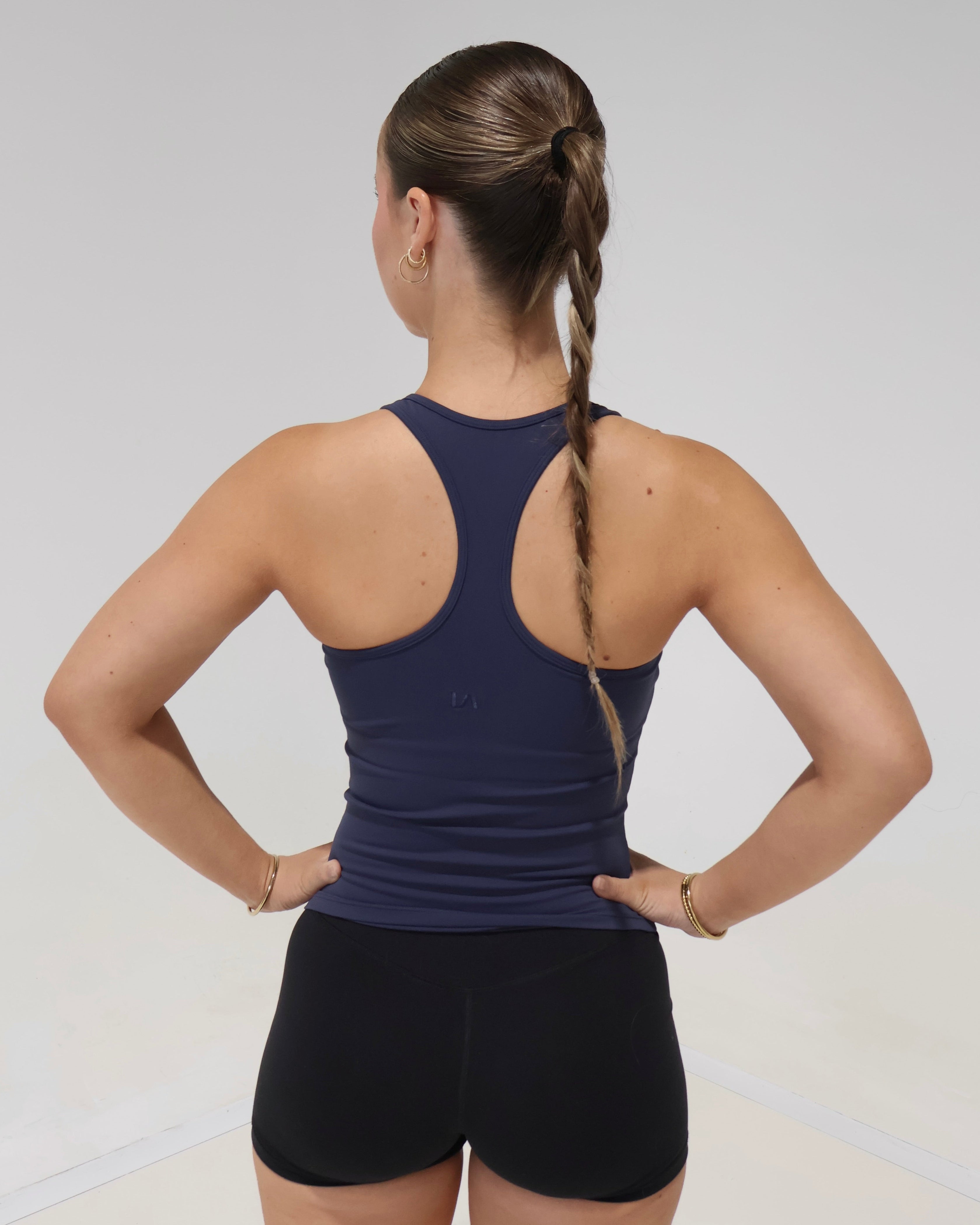 Active Racer Singlet | Steel Blue