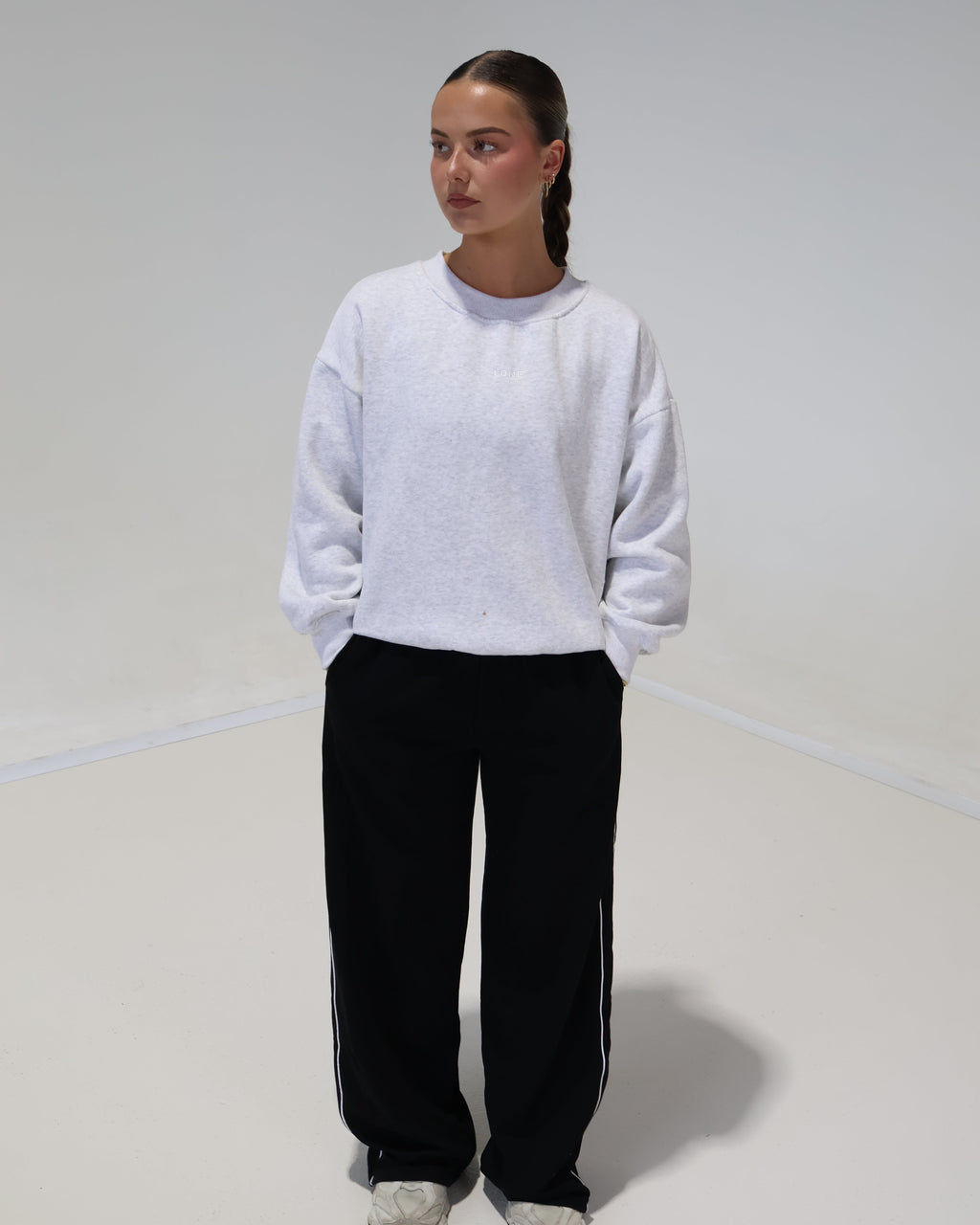 Crew Jumper | Snow Grey