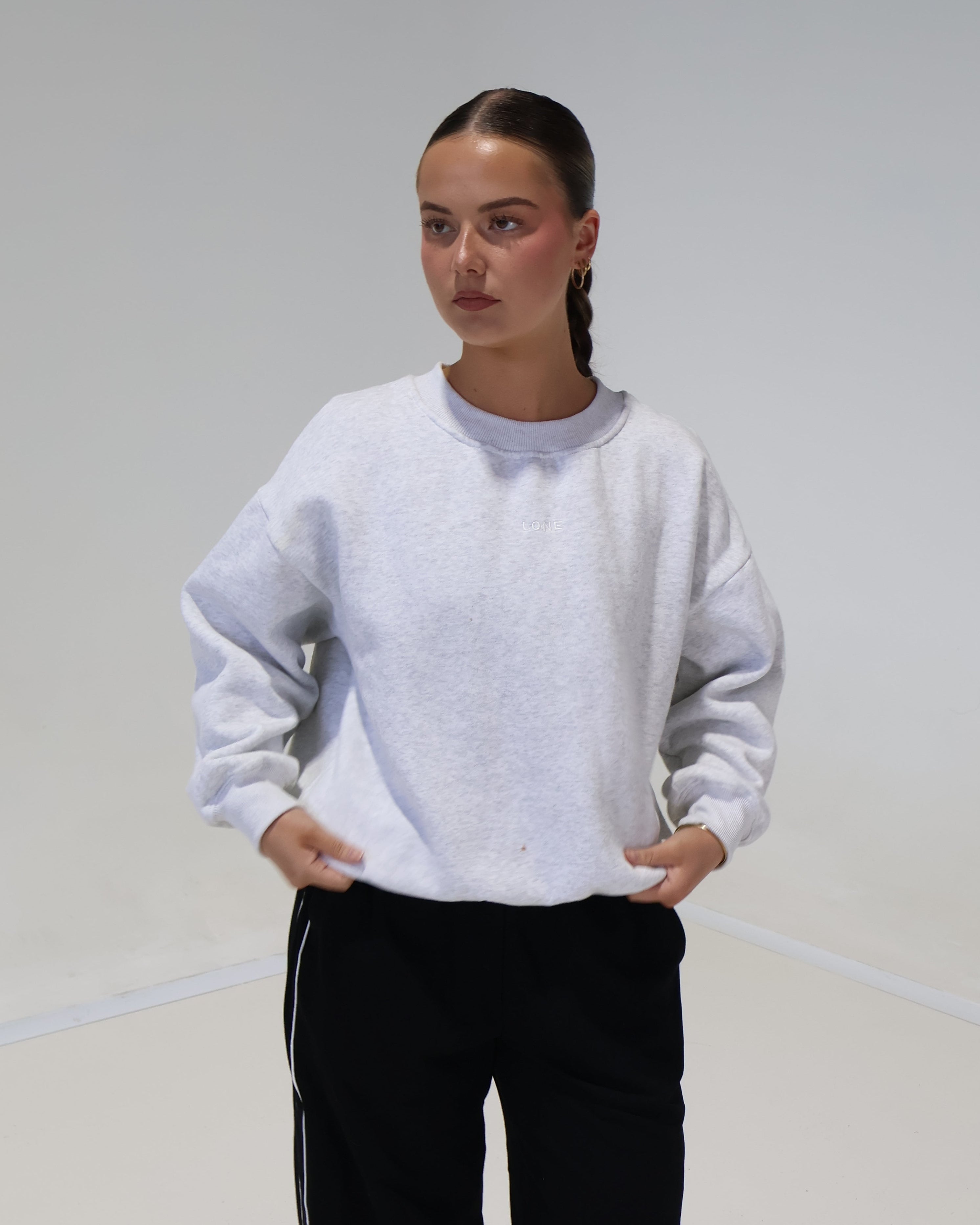 Crew Jumper | Snow Grey