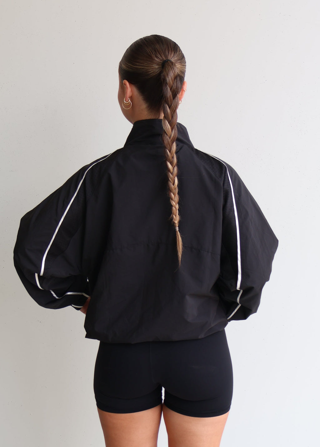 Oversized Windbreaker | Black