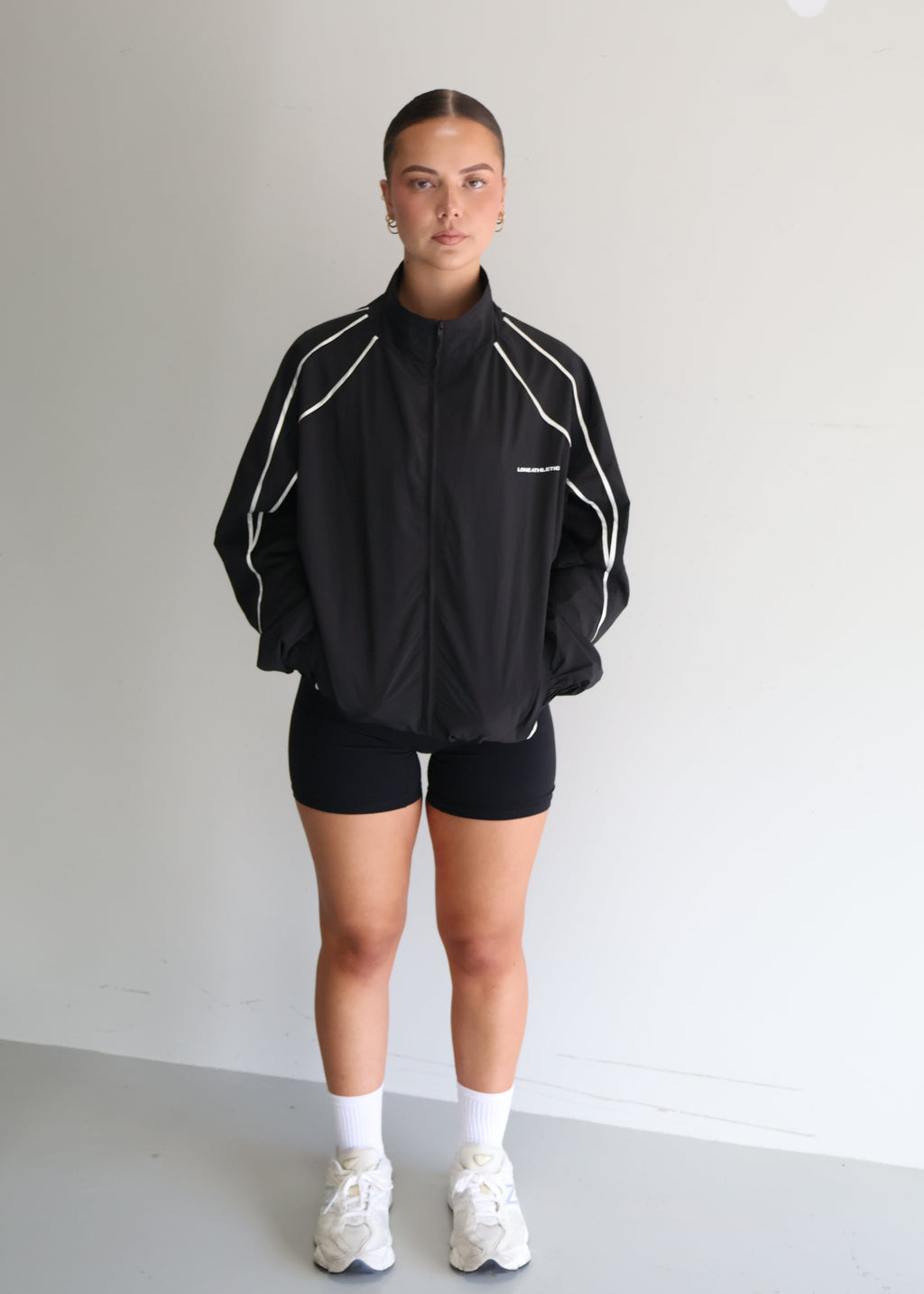Oversized Windbreaker | Black