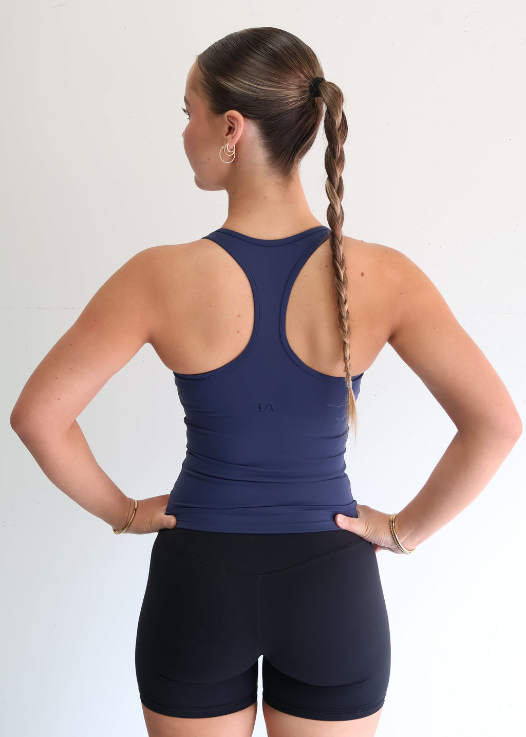 Active Racer Singlet | Steel Blue