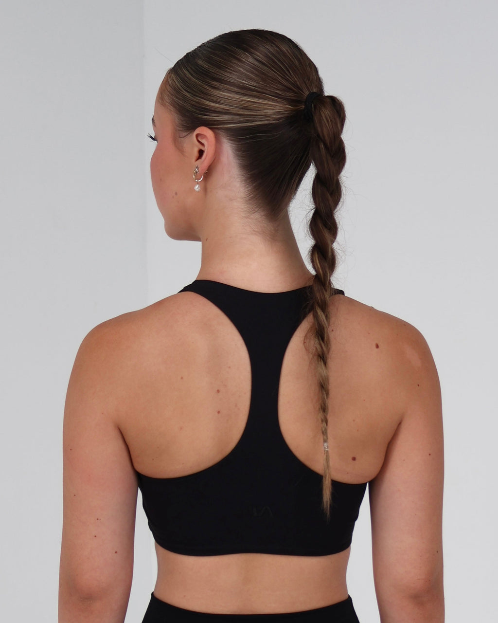 Racer Sports Bra | Black