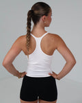 Ribbed Tank | White