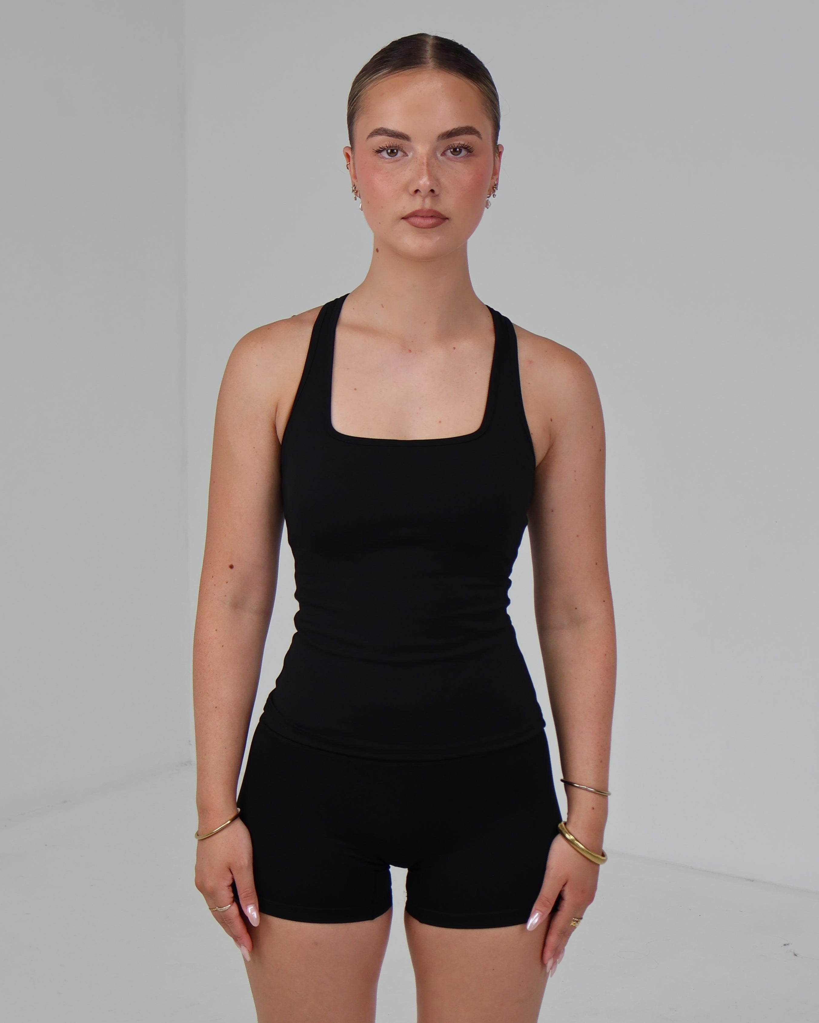 Active Racer Singlet | Black