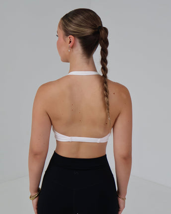 Twist Sports Bra | White