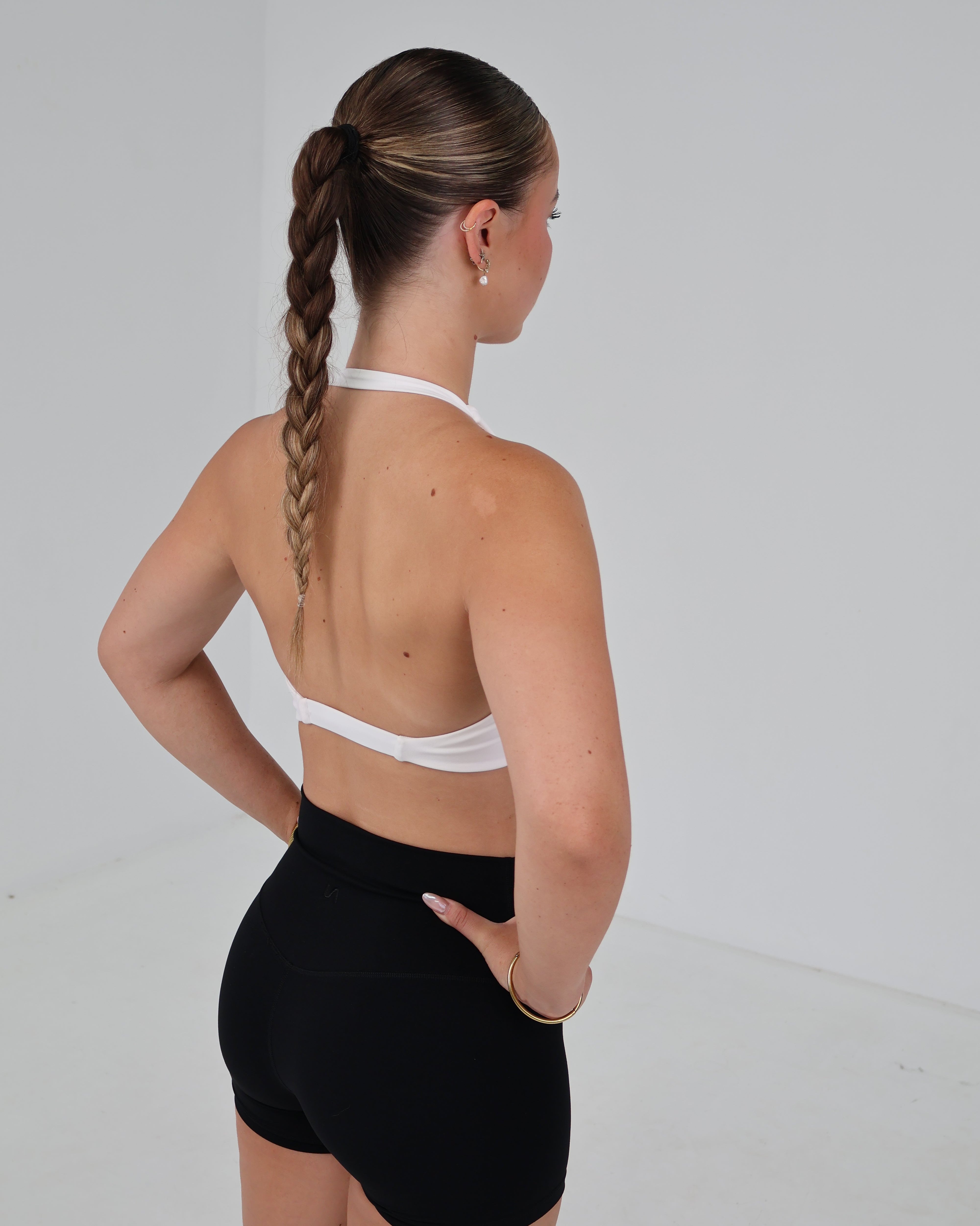 Twist Sports Bra | White