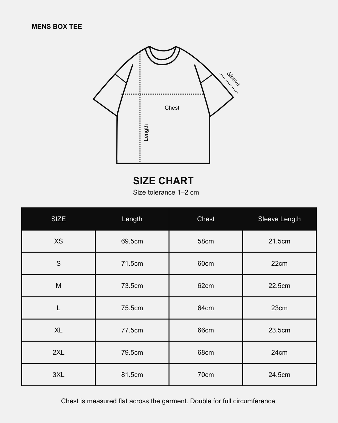 Mens Box Tee | Black