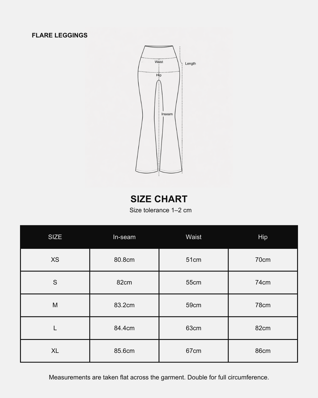 Flare Leggings | Black