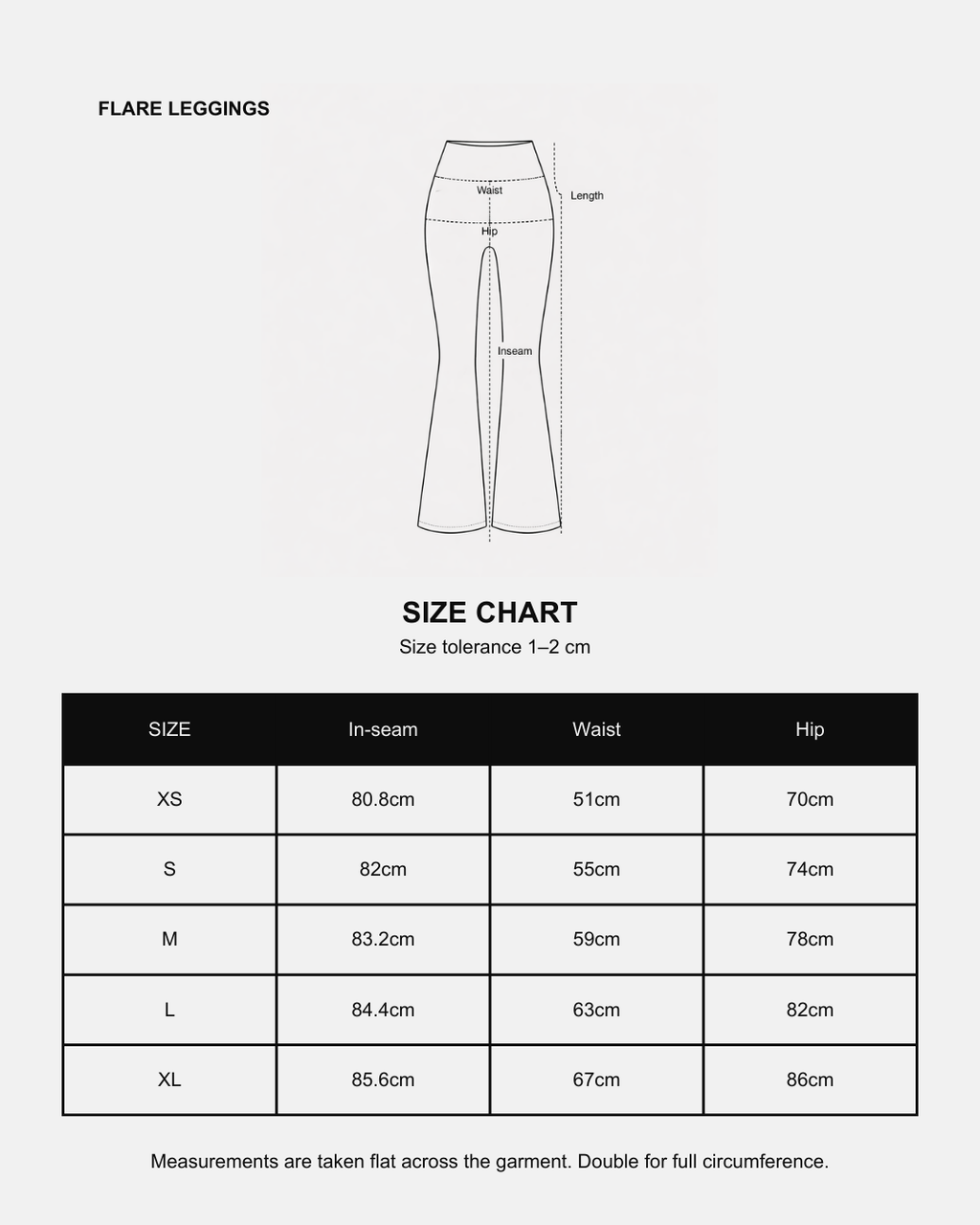 Flare Leggings | Black